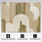 Abstract Geometry Rugs for Home Decor, 5x7 ft, Minimalist Geo Arched Area Rugs for Living Room, Soft Non Slip Washable Mid Century Modern Carpet Bedroom Decorations Dt-Ghf-19