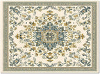 Bohemian Rectangular Area Rugs for Living Room Bedroom 2.8 x 5 ft Vintage Farmhouse Floral Pattern Non-Shedding Soft Low Pile Rug Non Slip Washable Rug for Nursery Entryway Playroom