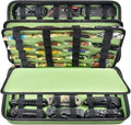 GWCASE Display Case for 66+ Pocket Knives. Folding Holder, Butterfly Storage Organizer, Roll Collection Pouch Carrier Bag for Survival Tactical Outdoor for EDC Mini Knife -Green