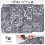 LuxStep Dish Drying Mat Super Absorbent Kitchen Counter Mat Rubber Backing Draining Mat Easy to Clean Kitchen Accessories Dish Rack Pad for Dishes, Utensils, Countertops, Sinks 15" x 18" Grey