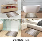OLANLY Bathroom Runner Rugs 59x24, Extra Soft Absorbent Microfiber Bath Rugs, Rubber Backing, Quick Dry, Machine Washable Bath Mats for Bathroom Floor, Tub and Shower, Home Decor Accessories, Coffee