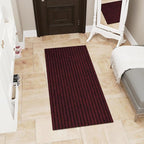 Ottomanson Mud Mat 2' x 4' Entryway Rug - Non-Slip Scraper Doormat for Muddy Paws, Dirt Trapping Indoor/Outdoor Mat for High-Traffic Areas, Kitchen, Garage, Patio, Red