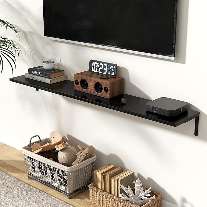 Fun Memories Deep Floating Shelves, 55W x 8D Floating Shelves Set of 2