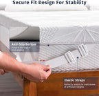 Ballad 3 Inch Gel Memory Foam Mattress Topper King Size, High Density Cooling Pad with Premium Removable Cover, Pressure Relief Bed Topper, (CertiPUR-US & Oeko-Tex Certified)