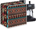 Aztec Style Coffee Maker Cover For Kitchen With Top Handle Waterproof Dust Appliance Cover Suitable For Most Coffee Machine Models Tribe Pattern