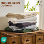 100% Linen Sheets Queen Size,Breathable & Durable 4-Piece Bed Flax Sheet Set,Soft All-Season Bedding for Hot Sleepers 16" Deep Pocket Oeko-TEX Certified,（Queen, Brown）