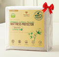 Deluxe Cooling Waterproof Organic Mattress Protector Twin - Organic Cotton Percale Breathable Mattress Pad Cover - Naturally Cool for Hot Sleepers – Soft Natural Comfort