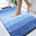 OLANLY Bathroom Rugs Mat 30x20, Extra Soft Absorbent Microfiber Bath Rugs, Rubber Backing, Quick Dry, Washable Bath Mats for Bathroom Floor, Tub and Shower, Home Decor Accessories, Light Royal Blue