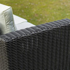 Outsunny 2 Piece Patio Wicker Corner Sofa Set, Outdoor PE Rattan Furniture