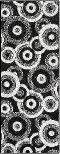 Custom Size Black Hallway Runner Rug | Cut to Length 2'3" x 8' (Runner) | Non-Slip & Machine Washable | REMNAZ