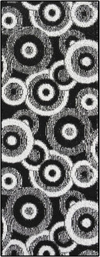 Custom Size Black Hallway Runner Rug | Cut to Length 2'3" x 8' (Runner) | Non-Slip & Machine Washable | REMNAZ