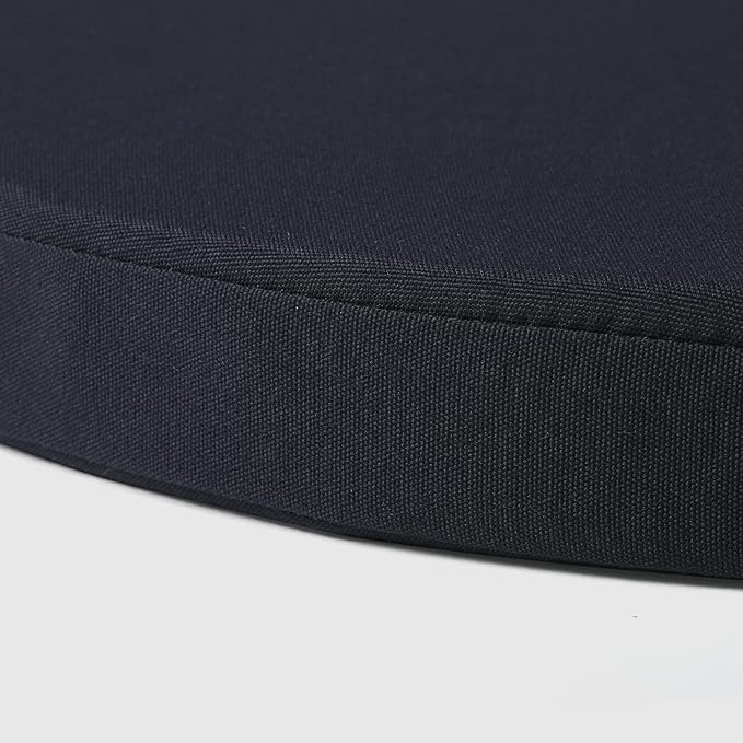 WestinTrends Solace Outdoor Patio Kitchen Dining Chair Round Seat Cushions Set of 4, 16 x 16, Navy Blue