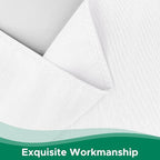 Biscaynebay Wrap Around Bed Skirts for Full & Full XL Beds 14" Drop, White Adjustable Elastic Dust Ruffles Easy Fit Wrinkle Resistant Silky Luxurious Fabric Machine Washable