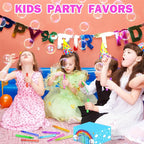 300 Pack Mini Bubble Wands for Kids, Bulk Rainbow Party Favors & Goodie Bag Stuffers Fillers for Toddlers,Prize Box Toys for Graduation Classroom Rewards, Bulk Gifts for Carnival,Parade,Wedding,Pinata