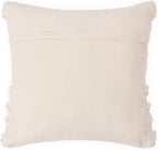 REDEARTH · Tufted Throw Pillow Cushion Covers - Boho Textured Woven Decorative Cases Set for Couch, Sofa, Bed, Farmhouse, Chair, Patio, Car - 100% Cotton (18x18 ; Boho Chic Natural) Pack of 2