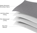 Bedsure 100% Waterproof Couch Cover for Dogs Washable - Non Slip Waterproof Dog Blanket for Couch Sofa, Lightweight Furniture Protector Durable for Pet Cat Puppy with Non-Slip Bottom, Grey, 30x95IN