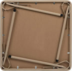 Flash Furniture Mindy Kids Tan Folding Table with Padded Top and Powder Coated Locking Legs