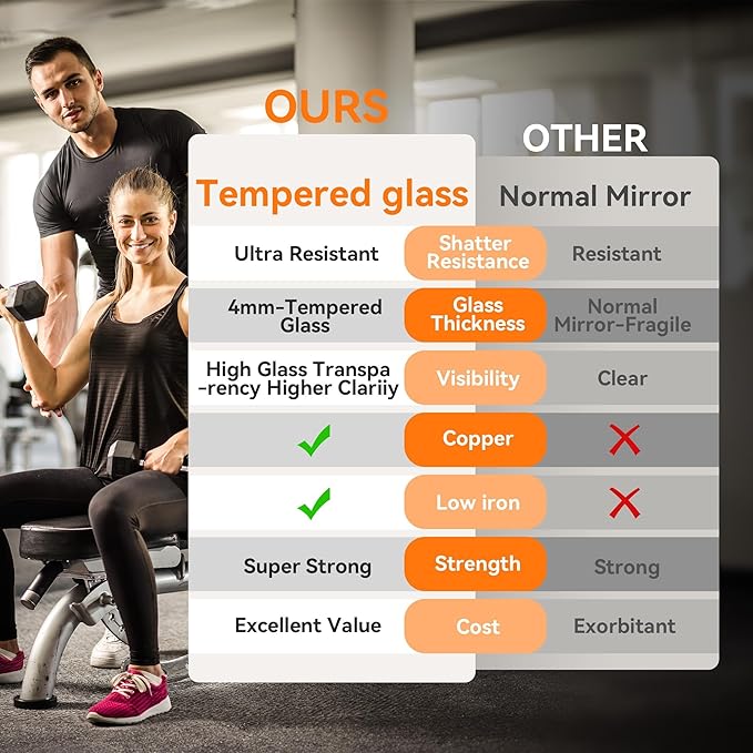 Hasipu Home Gym Mirror 360° Swivel on Wheels, 78.7" x 31.4" Extra Large Full Body Rolling Mirror for Yoga Studio, Bedroom, Dancing Studio, White