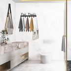 Pool Towel Hooks for Bathroom Wall Mount Towel Rack Towel Holder Carbon Steel Hanger Organizer Indoor Outdoor for Robe, Towel, Coat, Swimsuit, Umbrella, Bag, Keys(Matte Black)