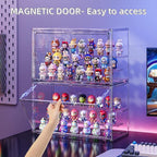 Clear Acrylic Display Case for Collectibles 3 Layer Hobby Figure Display Case