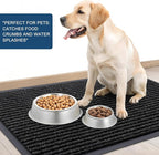 OLANLY Front Door Mat Indoor Outdoor Entrance, Waterproof Heavy Duty Doormat, Fade Resistant, Low Profile, Easy Clean Patio Porch Welcome Floor Mats for Entry, 47x34, Off-Black