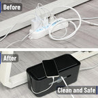 Bates- Cable Management Box, Medium, Cable Organizer Box, Cord Organizer Box, Cable Box Organizer, Cord Management Box, Cord Hider Box, Cord Box for Wires on Floor, Power Strip Cover Box Baby Proof