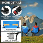 Joyfair Portable Camping Chair, Outdoor Lawn Folding Chairs for Adults, Heavy Duty Large Foldable Chairs for Beach, Fishing, Tailgating and More Outdoor Sport, Carry Bag & Cup Holder