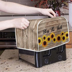 Sunflower 2 Slice Toaster Cover, Dustproof Bread Maker Oven Cover, Small Kitchen Appliance Protector, Anti-Fingerprints Kitchen Bread Machine Protection