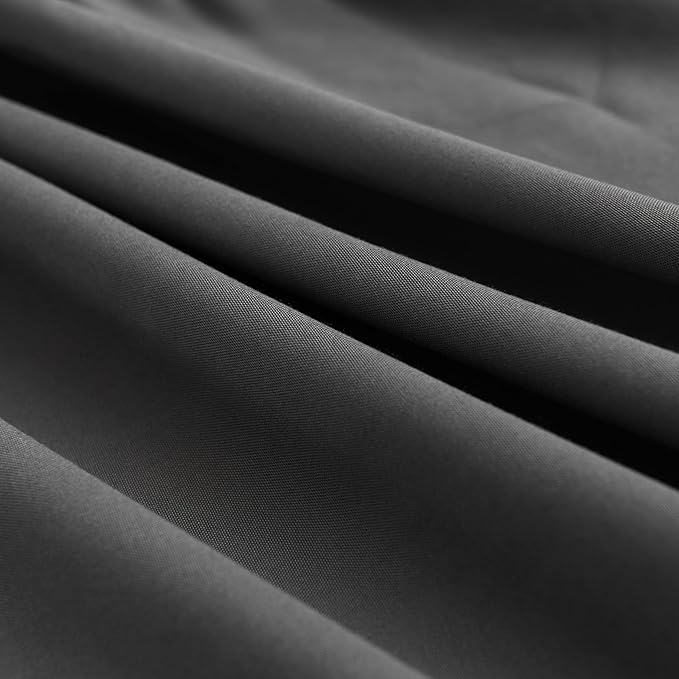 Black Bed Skirt King Size Ruffled Bed Skirt with Split Corners, King Bed Skirt 14 Inch Drop, King Size Bed Skirt Black for Ruffled Bed Skirt with Split Corners, Bed Skirt King Size