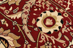 Unique Loom Espahan Collection Area Rug - Cape Cod (8'Square, Red/ Beige)
