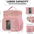 Portable Shower Caddy College Dorm Essentials, Large Toiletry Bag for Women Men, 2 Layers Quickly Dry Mesh Bathroom Tote Bag, Hanging Makeup Organizer Bag for Travel, Gym, Camping (Pink)