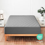 Hearth & Harbor 12 Pack Twin XL Size Quilted Fitted Mattress Pad Cover, 100% Waterproof Mattress Protectors, College Dorm Room Essentials, Deep Pocket Fitted Mattress Cover 8" - 21", Gray