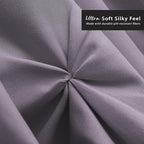 Nestl Grayish Purple Bed Skirt Cal King Size, Pinch Pleat Cal King Bed Skirt, 14" Inch Drop Cal King Bedskirt, Hotel Quality Bed Skirts, Microfiber Bedskirt for Cal King Bed, Grayish Purple Bed Skirt