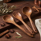 Wooden Spoons for Cooking,10 Pcs Natural Teak Wooden Kitchen Utensils Set Wooden Utensils for Cooking Wooden Cooking Utensils Wooden Spatulas for Cooking (10)