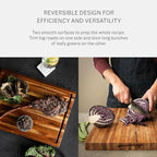 Teakhaus Cutting Board - Extra Large (XL) Wood Cutting Board with Juice Groove - Holiday Gift Ideas for Men and Women - Gift-Ready, Reversible, Edge Grain Wood, Knife Friendly - FSC Certified