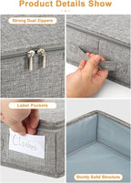 punemi 4 Inch Height Low Profile Under Bed Storage, Underbed Storage Containers With Sturdy Sidewalls & Bottom, Shallow Clothes Storage Bins, Slim Under Couch Sofa Dresser Storage, 2 Pack, Grey