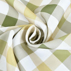 Waterproof Plaid Tablecloth Fabric - Oblong 52x70 Inch Classic Buffalo Tartan Table Cloth for Indoor/Outdoor Use - Washable Table Cover for Dinner, BBQs, and Parties
