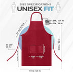 Utopia Kitchen 4 Pack Bib Apron Adjustable with 2 Pockets, Water and Oil Resistant, Cooking Kitchen Chef Apron for Women Men