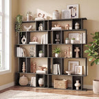 Giantex 5-Tier Bookshelf, 10-Cube Geometric Book Case