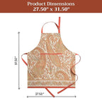Maison d' Hermine 100% Cotton Apron for women with Pocket Kitchen Chef Apron for Men Cooking Mothers Day Gifts