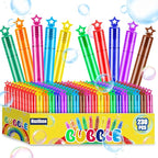 230 Pcs 10 Colors Star Bubble Wands,Bubbles Wand for Kids,Bulk, Perfect for Birthday, Wedding,Summer Outdoor Toys,Goody Bags Stuffer Bubbles,Carnival Prize,Party Favors