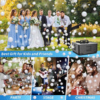 Wisdomlit Fog Bubble Machine, 2-in-1 Smoke Bubble Blower, 400W No-Spill Smoke Bubble Maker, 8000+ Colorful Bubbles | Fog Bubbles for Indoor Outdoor Birthday Halloween Party