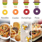 Rolling Pin with Thickness Rings and Pastry Baking Mat, 13.6" Adjustable Wooden Rolling Pin Dough Roller for Baking Cookie Pizza, Comes with Large Silicone Pastry Mat and Wooden Stand