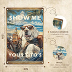 Vintage Wall Decor 8x12in Tin Sign Posters Show Me Your Tito'S Bar Wall Art With Home Bars Outdoor Bar Man Cave Decor