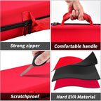 GWCASE Knife Display Case for 66+ Pocket Knives. Folding Holder, Butterfly Storage Organizer, Roll Collection Pouch for Survival Tactical Outdoor - Red