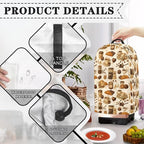 Croissants Coffee Blender Dust Cover Kitchen Appliance Oil-Proof Food Processor Protective Cover with Top Handle Keep Your Kitchen Clean Colorful Decor
