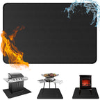 Anze Under Grill Mat for Outdoor Grill, 38 x 65 in，Brown