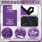 Sratte 6 Pcs Kitchen Decor Accessories Set Farmhouse Towels Pot Holders Oven Mitts Set 2 Dish Towels 2 Potholders 2 Cooking Mittens Oven Glove for Christmas Baking Cooking (Purple,Kitchen)
