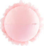 Pink Flower Pillow Cute Decorative Flower Round Shaped Throw Pillows Handmade 3D Daisy Floral Accent Pillow Soft Elegant Cushion for Bed Couch Sofa Chair Bedroom Living Room Home Decor 12Inch