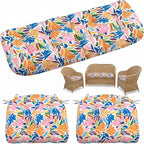 1 MIDDLE ONE Wicker Chair Cushions 3 Pieces Set